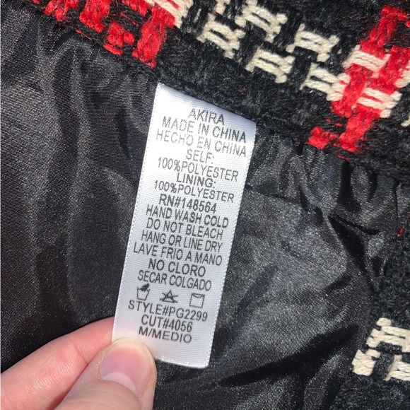 NWT - AKIRA - Red Plaid Jacket - Picture 8 of 10